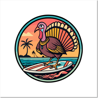 Surfing Turkey Thanksgiving Cruise Posters and Art